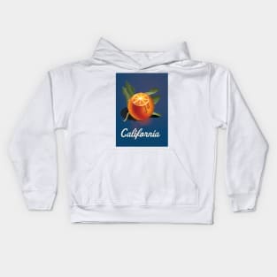 California Orange Poster Kids Hoodie